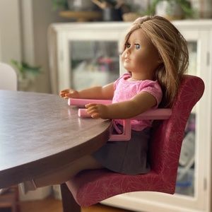 American Girl Doll Treat Seat - Dining Chair attaches to Table